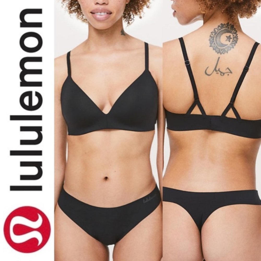 LULULEMON Take Shape Black Bra Size 34C